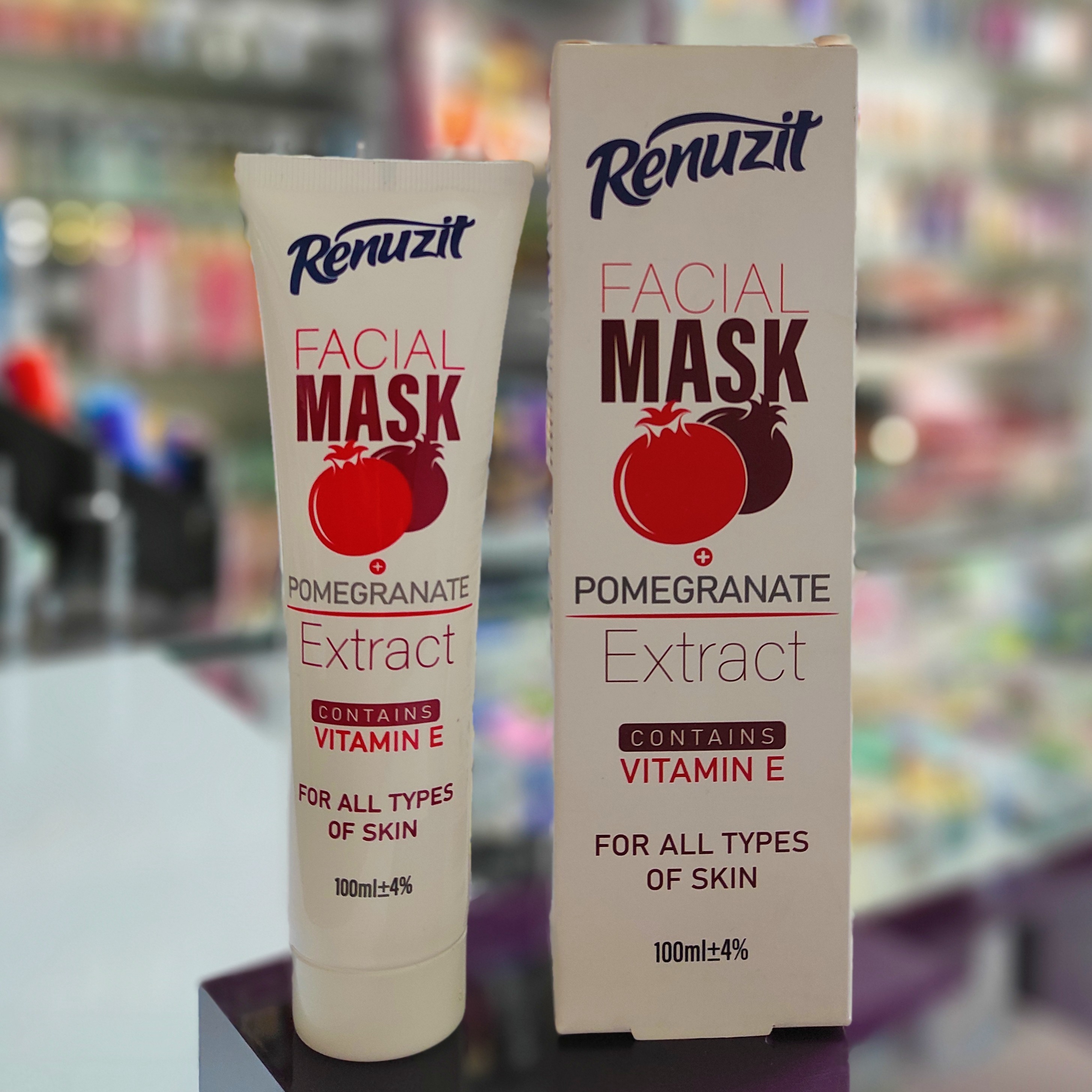 ماسک صورت رینوزیت عصاره انار PEEL-OFF 100ml