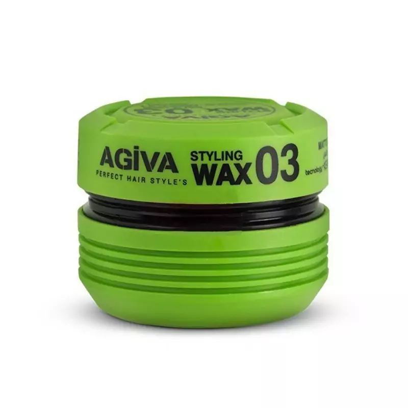 واکس مو آگیوا مدل 03 (سبز و مشکی) حجم 175 میلی لیتر AGIVA