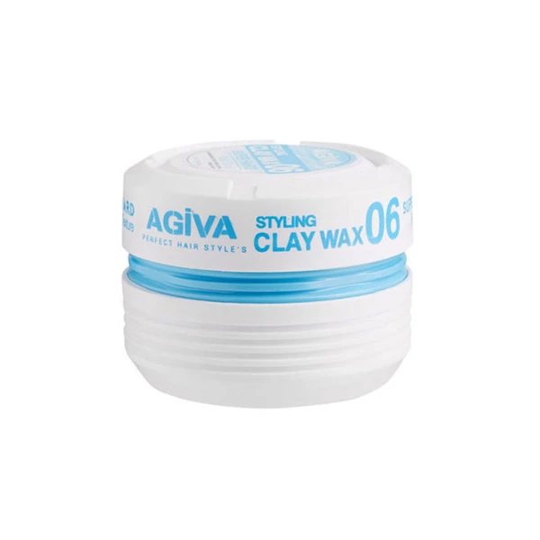 واکس مو آگیوا مدل 06 سفید آبی حجم ۱۷۵ میلی لیتر AGIVA