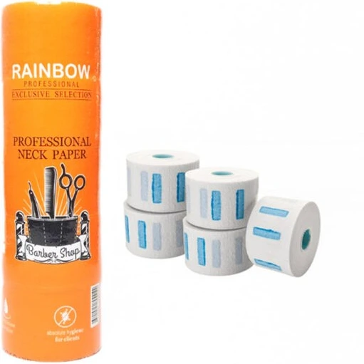 رول گردن آرایشگری رینبو rainbow بسته 5 عددی RAINBOW NECK PAPER
