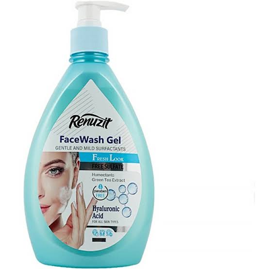 ژل شست شوی صورت رینوزیت آبی هیالورونیک اسید FaceWash Gel 500ml