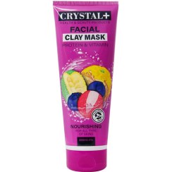 ماسک خاک رس کریستال مناسب انواع پوست حاوی پروتئین وویتامین CLAY MASK