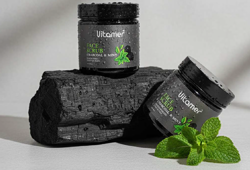 ماسک اسکراب صورت ویتامر رایحه ذغال نعنا 400 گرم Vitamer