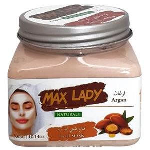 ماسک گچی(خاک رس) آرگان مکس لیدی 300 میلی MAX LADY Argan Clay Mask